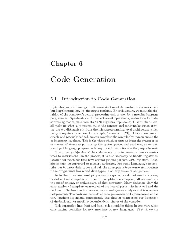 Compiler Design: Theory, Tools, and Examples - Page 202